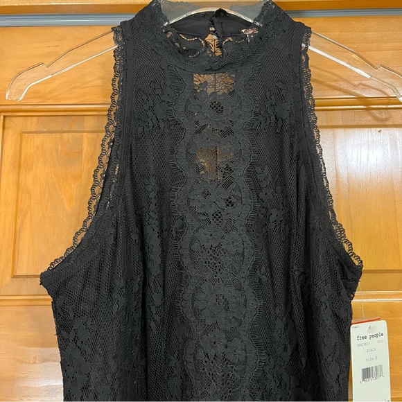 Free People Verushka Lace Mini Dress Black Size 8 NWT - Picture 10 of 16